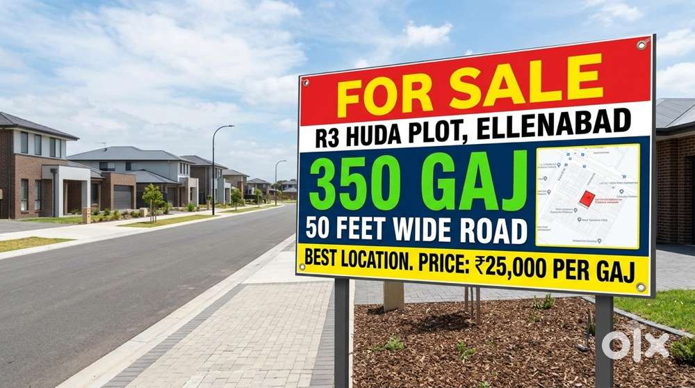 50 feet road R3 north facing plot
