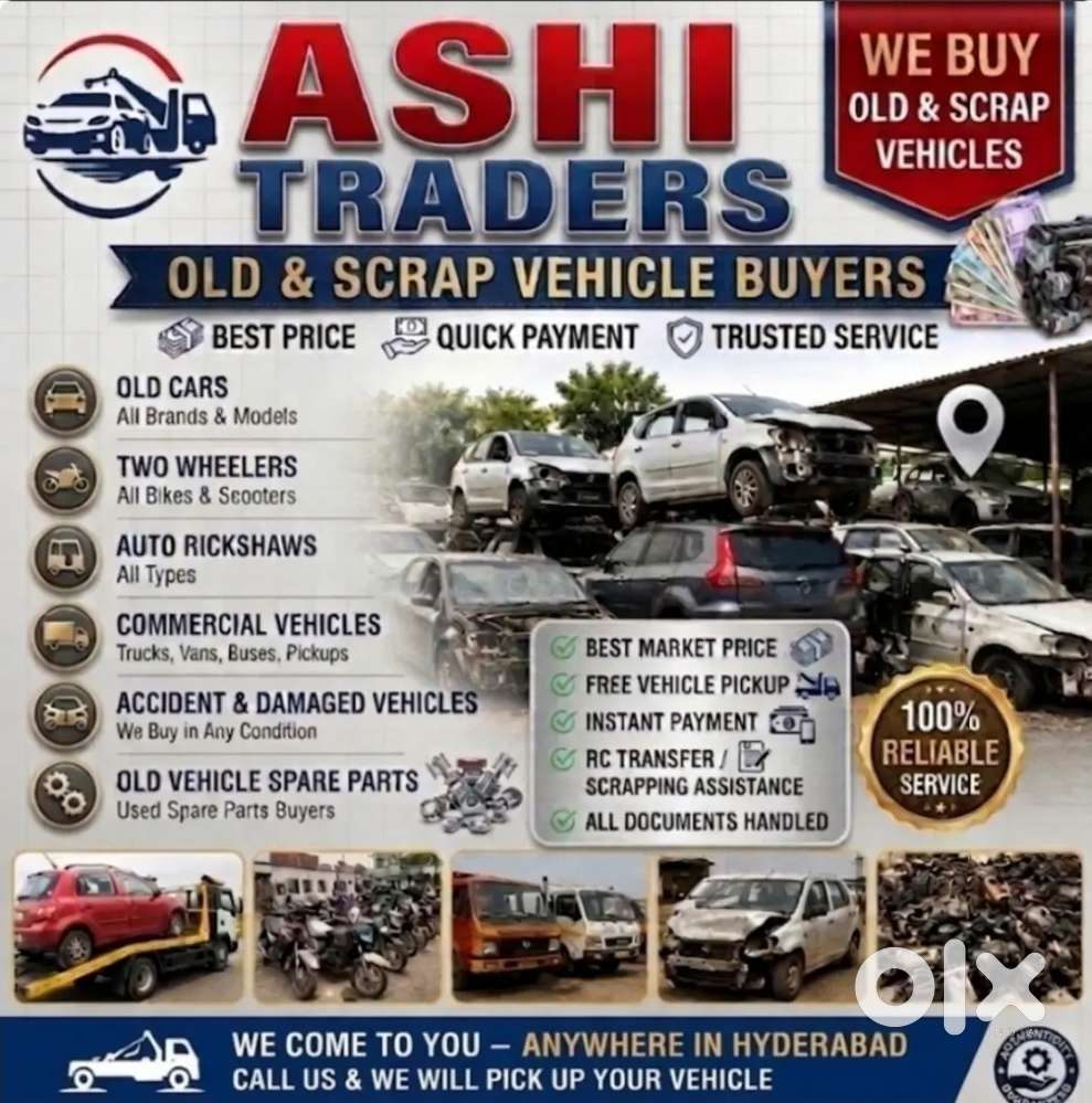 Old & Scrap Vehicle Buyers | Cars, Bikes, Auto & Commercial Vehicles