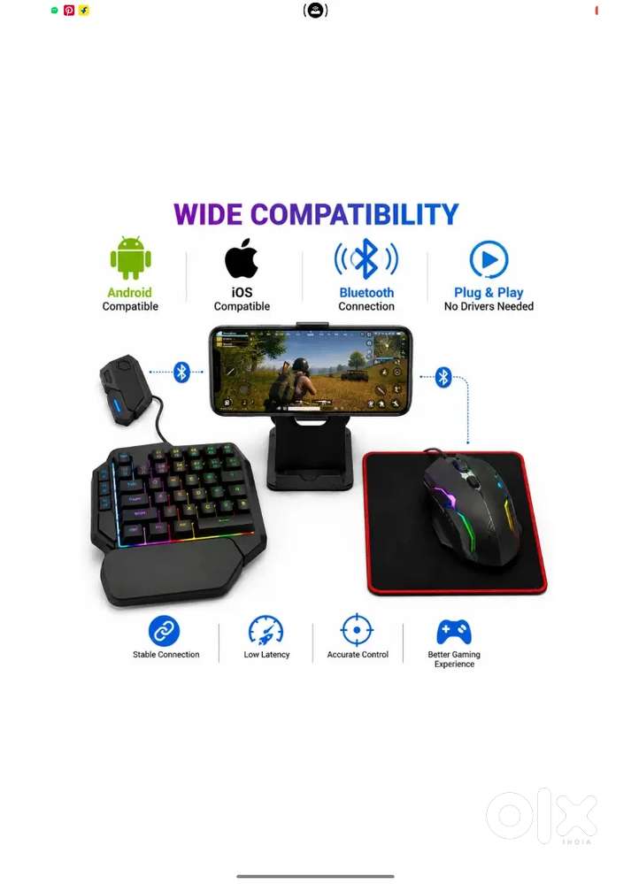 RGB MOBILE KEYBOARD AND MOUSE