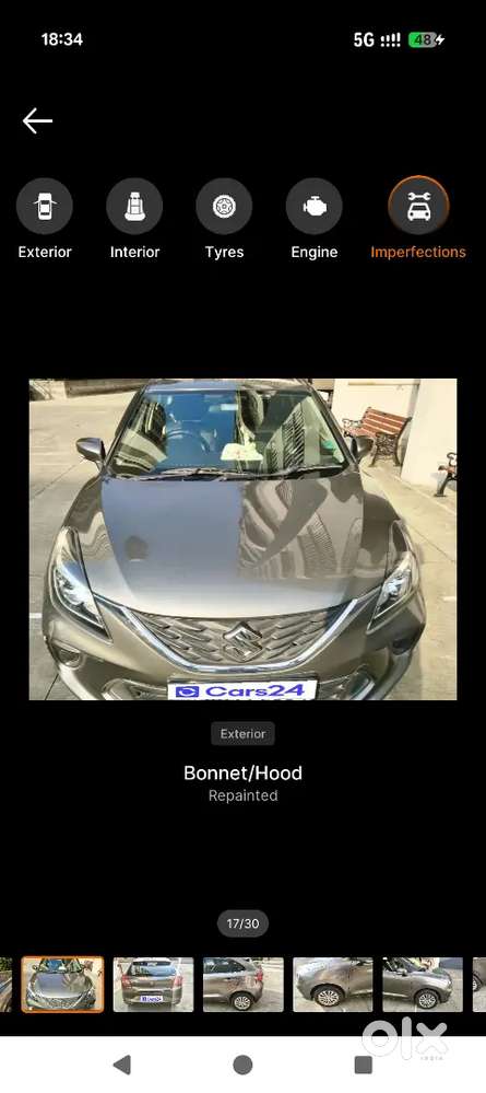 Maruti Suzuki Baleno 2019. Full Inspection Report Available.