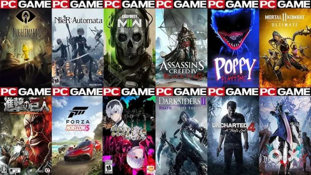 All pc games available at 250 rupees per game