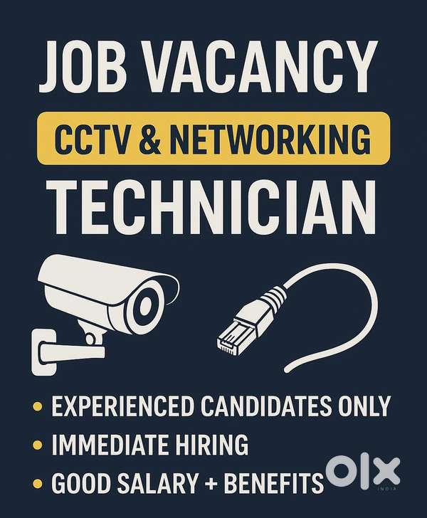 CCTV & Networking Technician – Experienced