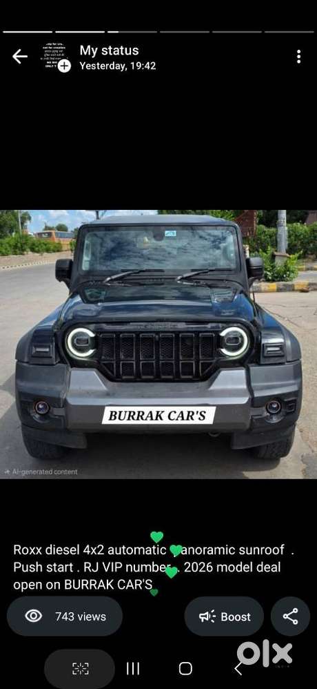 Mahindra Thar Roxx, 2026, Diesel