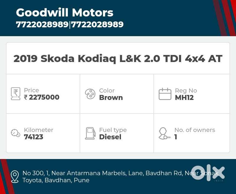 Skoda Kodiaq 2.0 L&k Tdi 4x4 At, 2019, Diesel