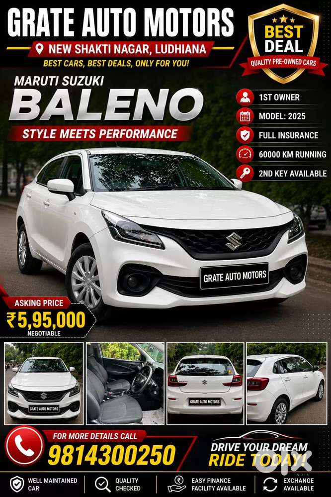 Maruti Suzuki Baleno Sigma, 2025, Petrol