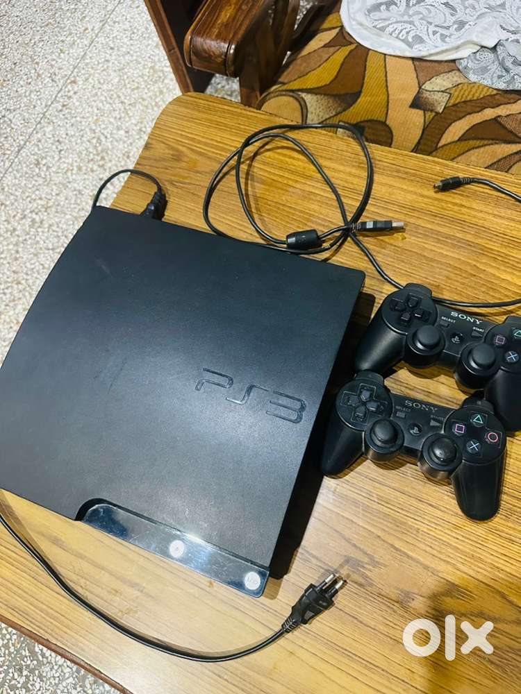 PS3 Console with 2 Controllers & All Cables &ndash; Good Condition (128GB)
