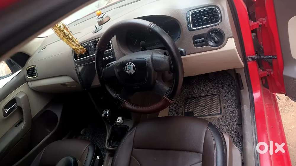 Red Color Skoda Rapid