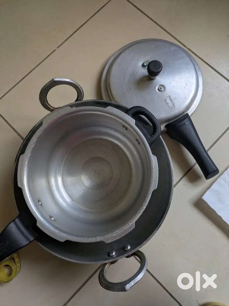 Prestige cooker and thick strong kadhai(wok)