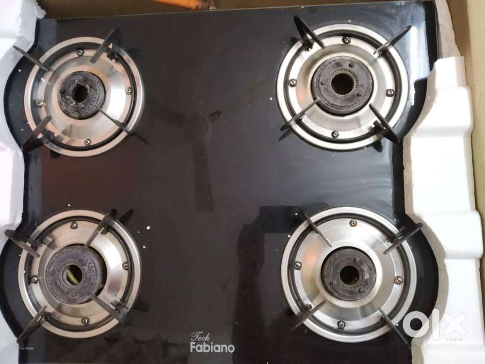 Fabiano 4 Burner Toughened Glass Gas Stove