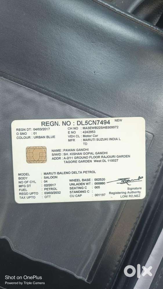 Maruti Suzuki Baleno Delta 2017 Petrol Good Condition