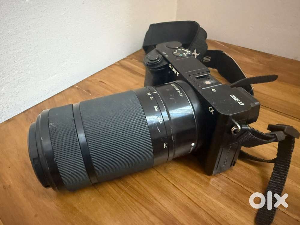 Sony alpha a6000 kit 16-55 mm +55-210 mm lenses Bag ,good