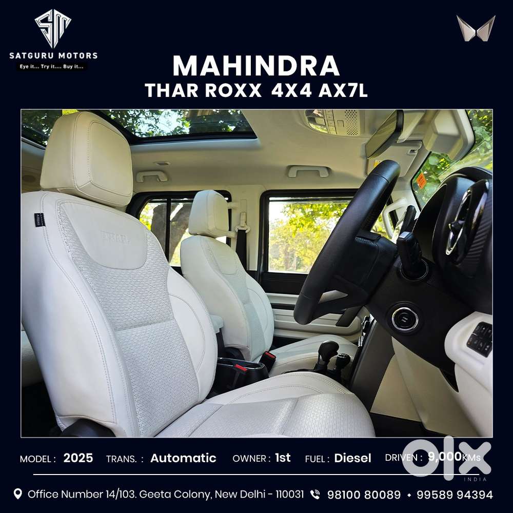 Mahindra Thar Roxx Ax7 L Diesel At 4wd, 2025, Diesel