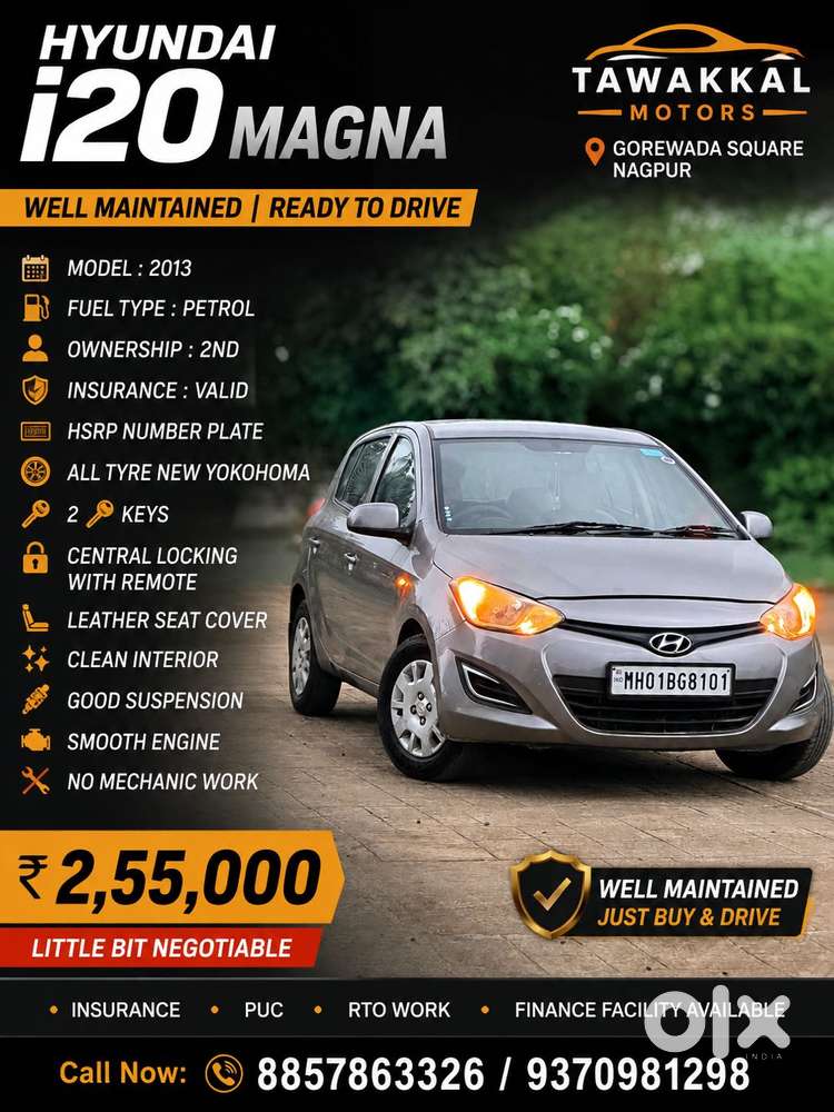 Hyundai I20 Magna Plus, 2013, Petrol