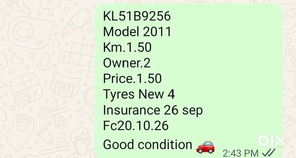 Maruti Alto 800.model2011.new 4 Good Condition.