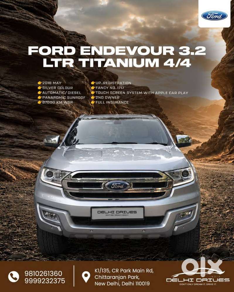 Ford Endeavour 3.2 Titanium At 4x4, 2018, Diesel