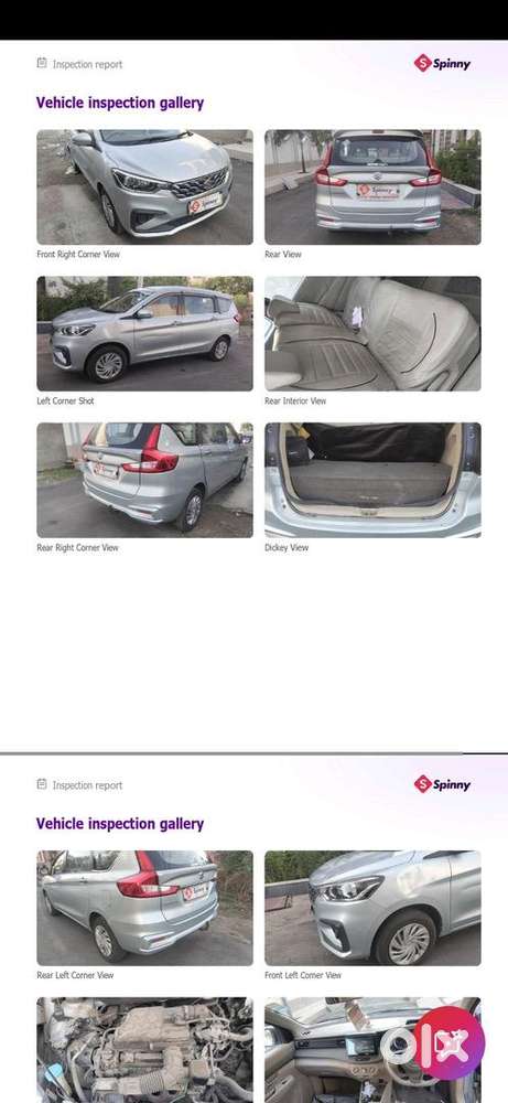 Up16-6666 Number Ertiga Cng With All New Tyres New Infotainment System