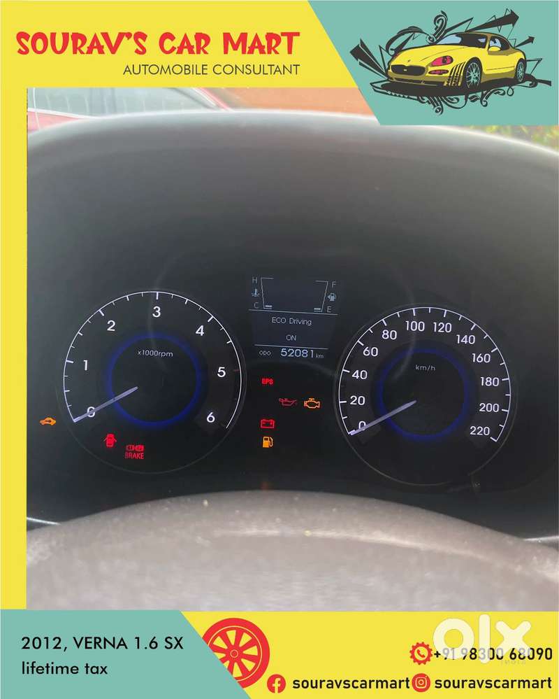 Hyundai Verna 1.6 Sx, 2012, Petrol