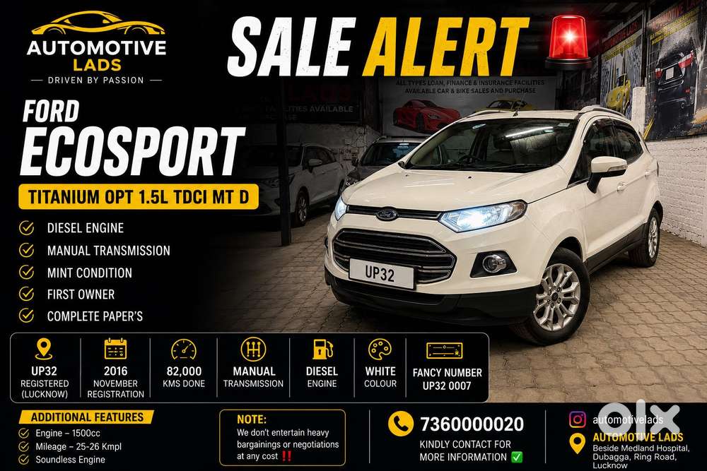 Ford Ecosport Titanium 1.5 Tdci (opt), 2016, Diesel