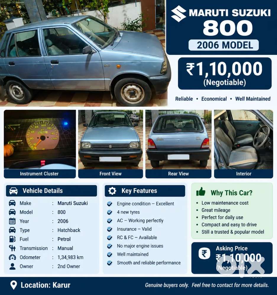 Maruti Suzuki 800 &ndash; 2006 Model For Sale