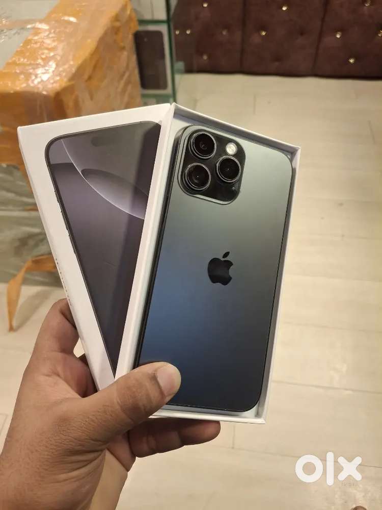 Iphone 16 pro max 256gb in black titanium color in mint condition