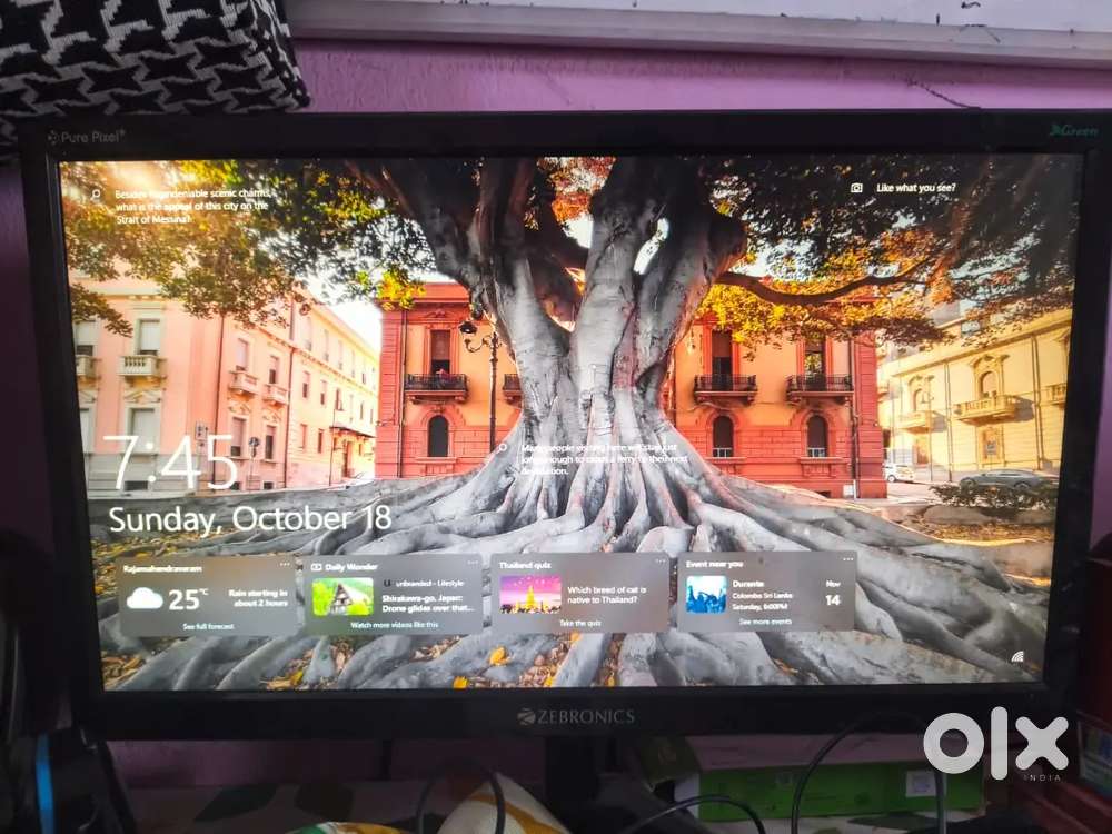 Full Desktop PC Set - i3 3rd Gen - 4GB RAM - 128GB SSD - Zebronics Mon
