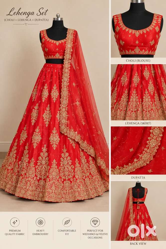 Red lehenga - Women in Wahal Village, Navi Mumbai - 1859424078