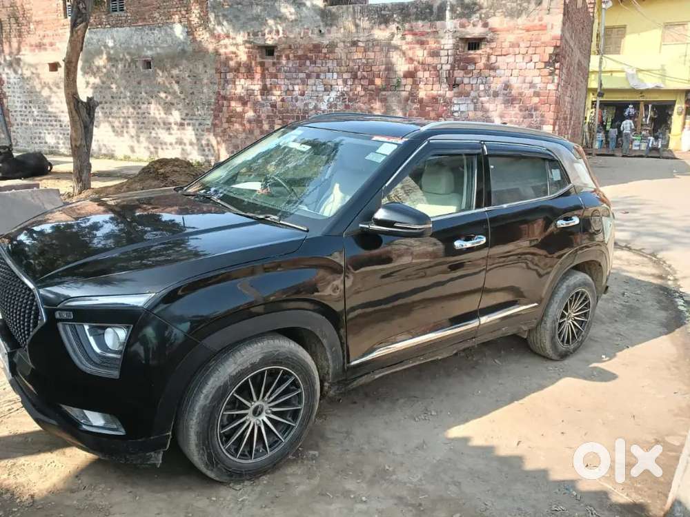 Hyundai Creta Facelift 2021 Petrol 83000 Km Driven Black Colour