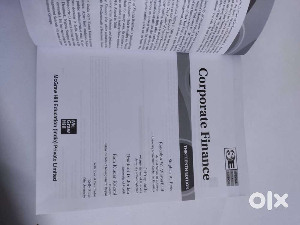 Brand New Corporate Finance (13th Ed) – Ross, Westerfield Original