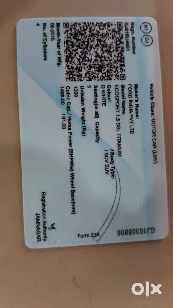 Ford Ecosport 2016 Diesel Good Condition