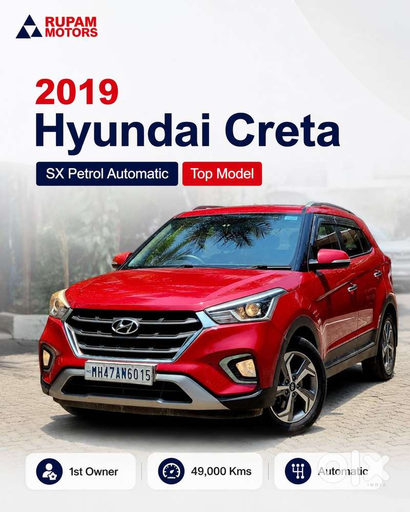 Hyundai Creta 1.6 Sx Plus Petrol At, 2019, Petrol