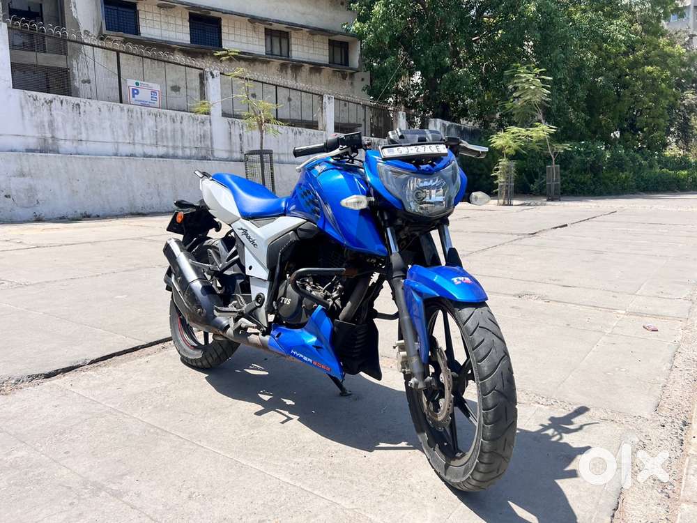 Blue Modified Apache Rtr 160 4v Blue Colour Tvs Rtr 160 4v Colours