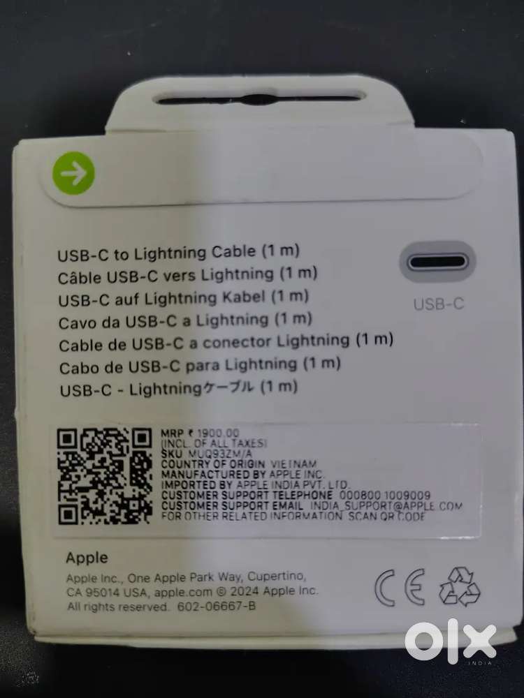 I phone orginal USB C To lightning cable