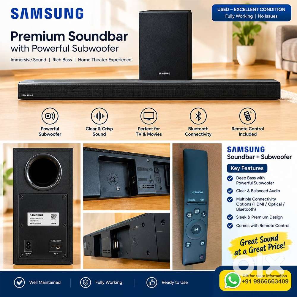 Samsung Soundbar with Subwoofer