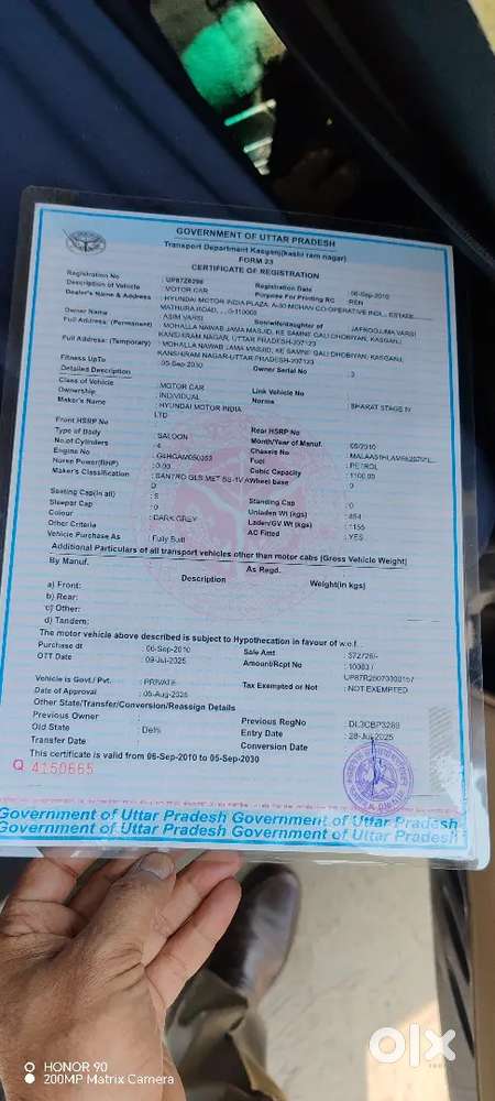 Hyundai Santro Xing 2010 Pure Petrol Genuine 123000 Km Driven.