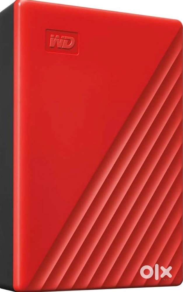 Western Digital WD 2TB My Passport Portable External HDD, Red