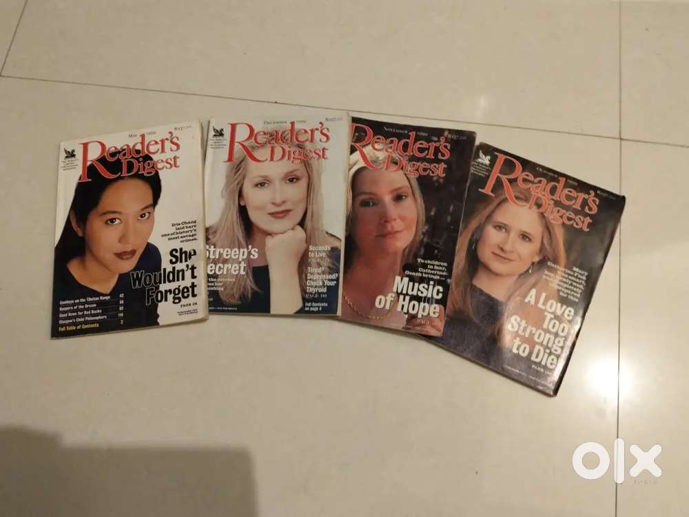 Reader&rsquo;s Digest 1999 &ndash; Vintage Magazines &ndash; Set of 4
