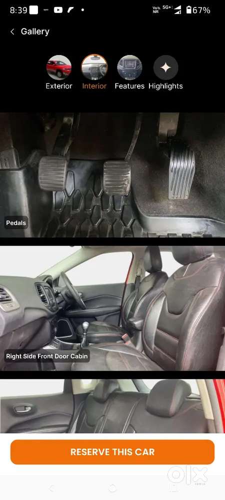 Jeep Compass 2019 Petrol 44000 Km Driven