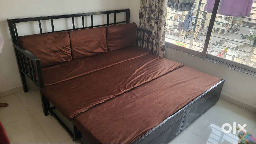 Iron sofa cum bed