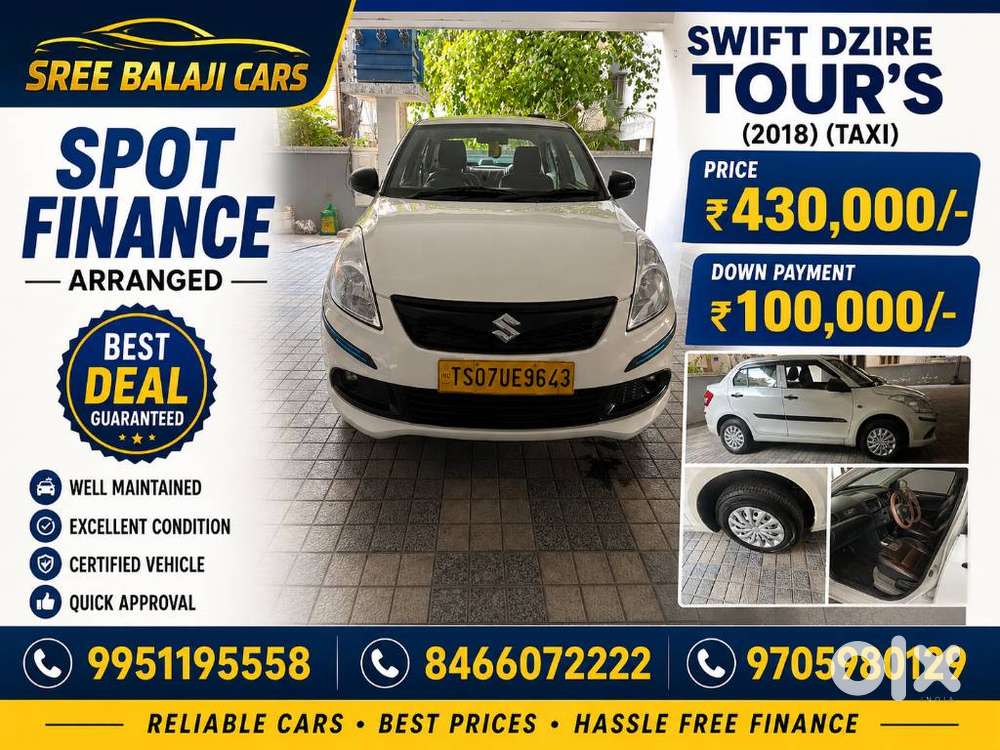 Maruti Suzuki Swift Dzire Tour Ldi, 2018, Diesel