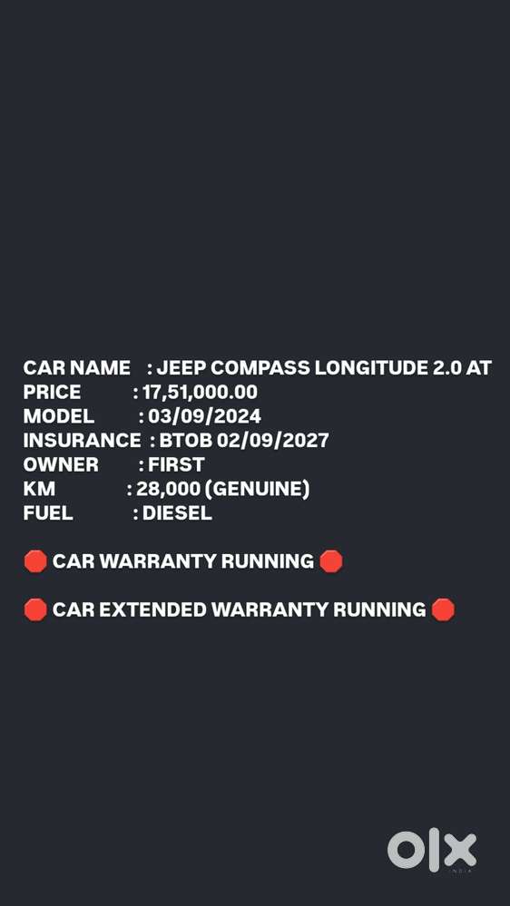 Jeep Compass 2.0 Longitude, 2024, Diesel