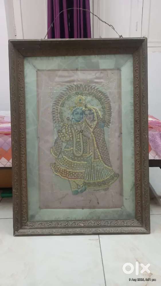 Religious artwork (Radha Krishna picture with frame)