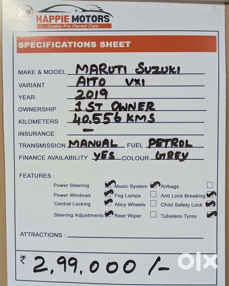 Maruti Suzuki Alto K10 1.0 Vxi, 2019, Petrol