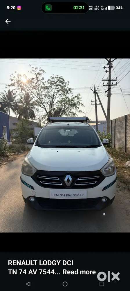 Renault Lodgy Rxl Diesel 2018
