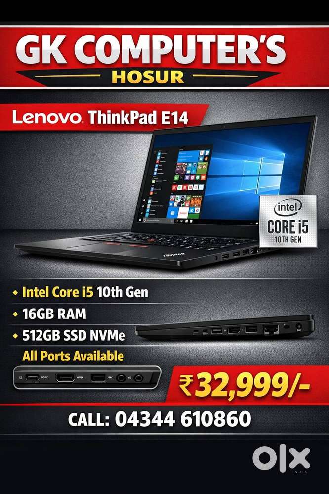 LENOVO THINK PAD E14 i5 10TH GEN PREMIUM CONDITION