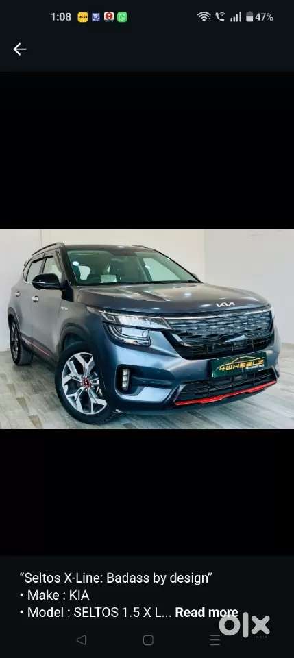 Kia Seltos 1.5 X-line Diesel At, 2022, Diesel