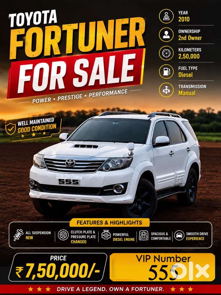 Toyota Fortuner Diesel Manual 2010