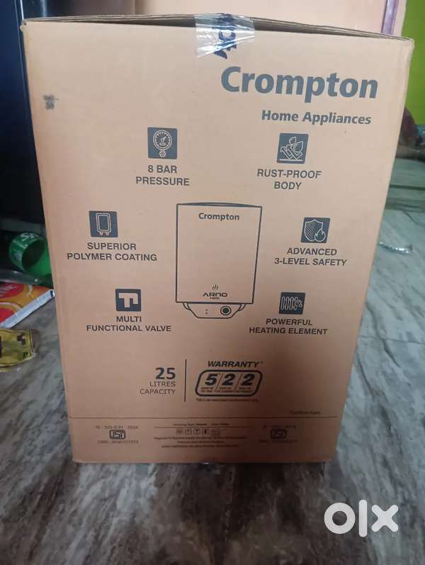 Geyser - Crompton ArnoNeo 25L 5 Star Heater - Box not open new product