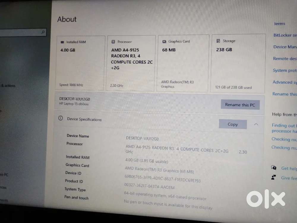Hp Laptop In Very Good Condition