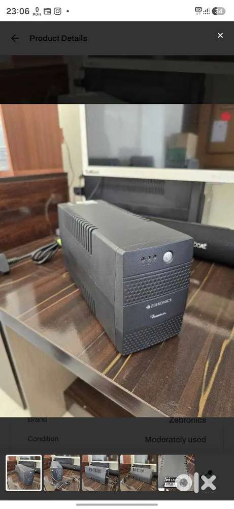 Zebronics UPS 600VA (330W) Used