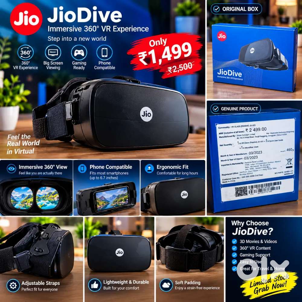  New JioDive VR Headset with Original Box only at ₹1499